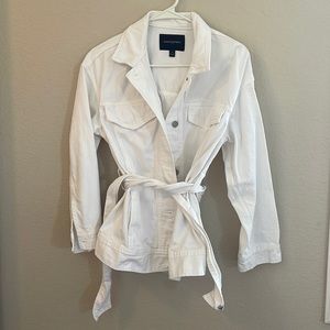 White denim jacket
